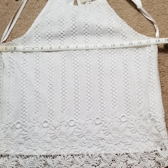White Lace Racerback Top - Picture 7 of 8